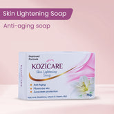 Kozicare Kojic Acid Soap & Glutathione Soap | Whitening Soap | Body Tan Removal Soap | Bath Soap for Men & Women | Remove Dark Spots & Hyperpigmentation | For Glowing Skin - Pack of 3